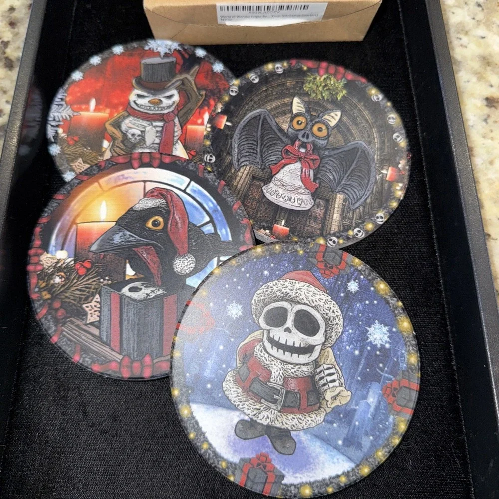Fright Before Christmas‎ Coaster Set brand new original box 5954
